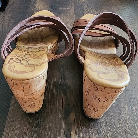 Blowfish Malibu  Strappy Cork Wedge Sandals Size 7 - Picture 2 of 6